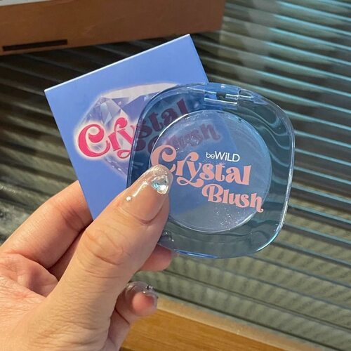 泰国be wild水晶腮红透明温感变色纯欲感自然微细闪显色提亮现货