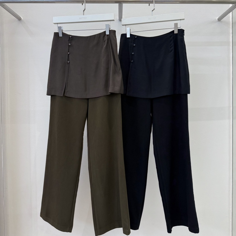 BETTER带裙摆气质百搭休闲裤裙裤