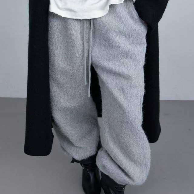 BETTER毛绒休闲可爱舒适卫裤