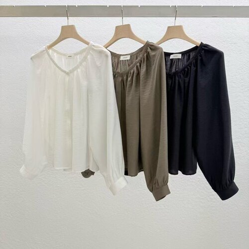 STATEMENT真丝天丝混纺气质衬衫