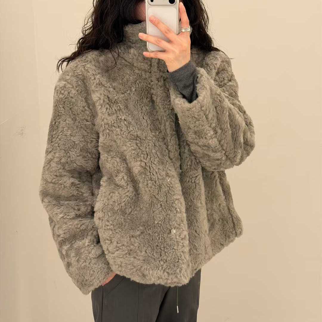 LOVEYOUSOMUCH羊毛绒立领