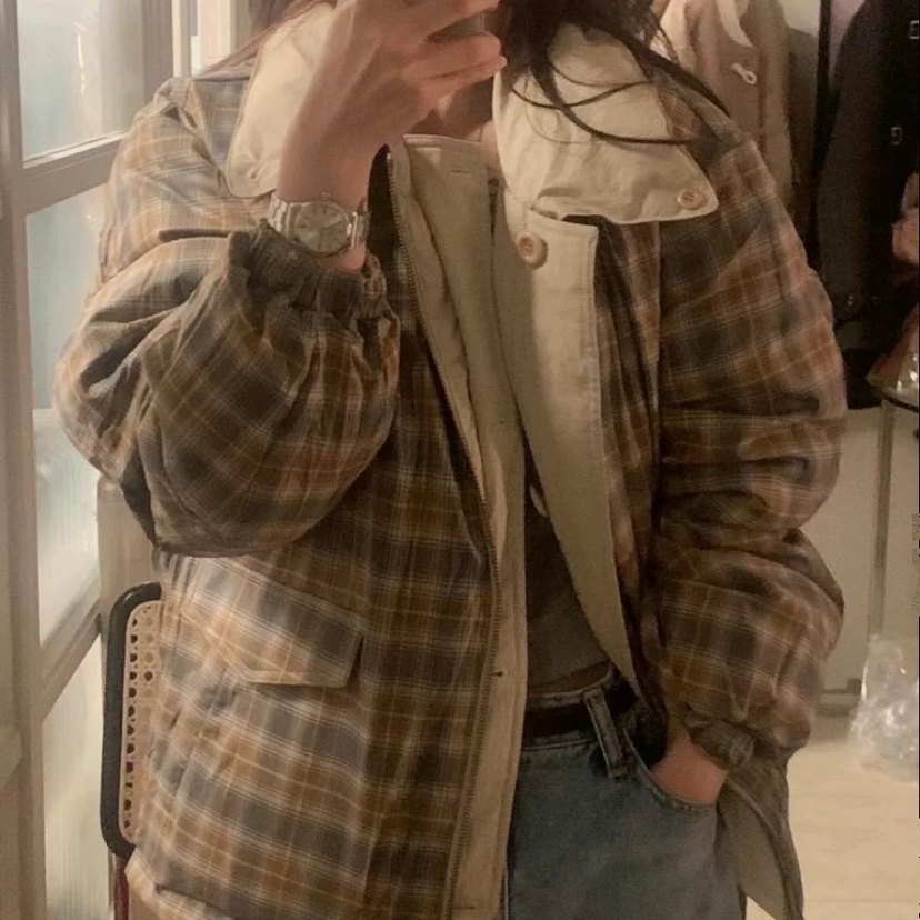 OBJET双面可穿休闲立领羽绒服