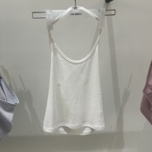 LOW 闪闪家 韩国东大门代购 MOMENT时髦洋气叠搭挂脖吊带