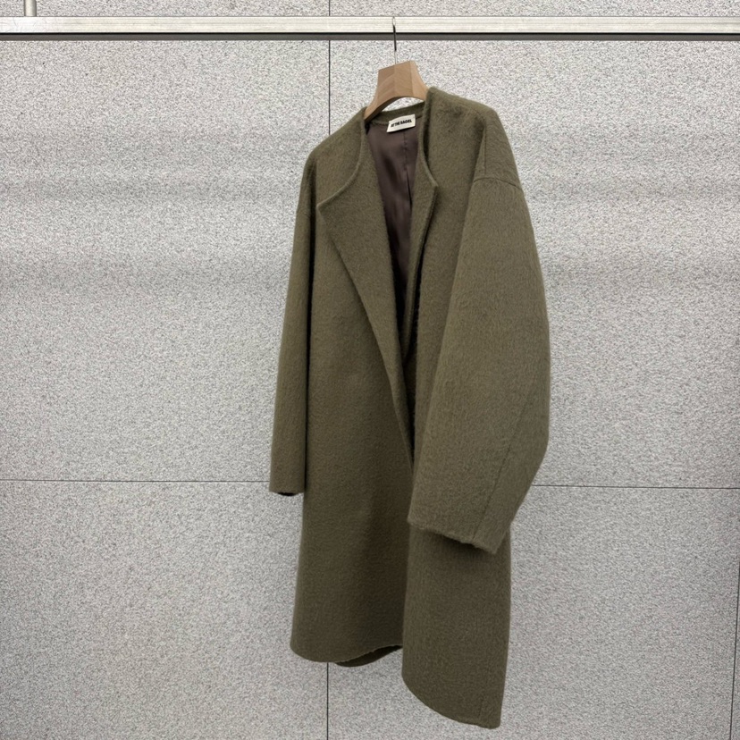 ATTHEBAGEL宝宝羊驼毛气质翻领