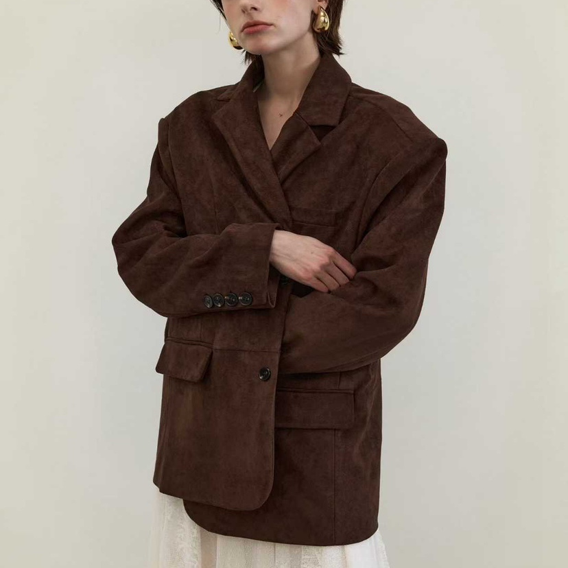 NEROLI36柔软宽松麂皮休闲西装