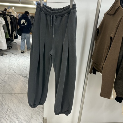 TOPDRESSING加绒打褶束口卫裤