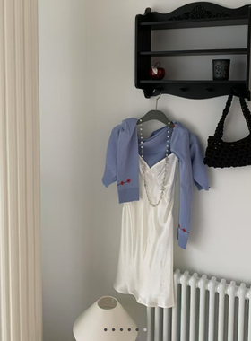 现货打折 闪闪家 韩国东大门代购TARA BY MOTION缎面吊带连衣裙