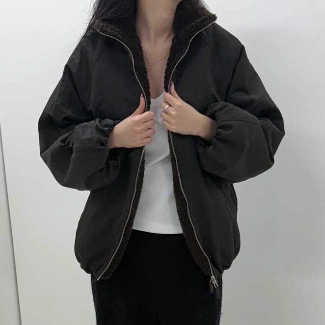 现货ARCHITEKT毛绒内里舒适拉链