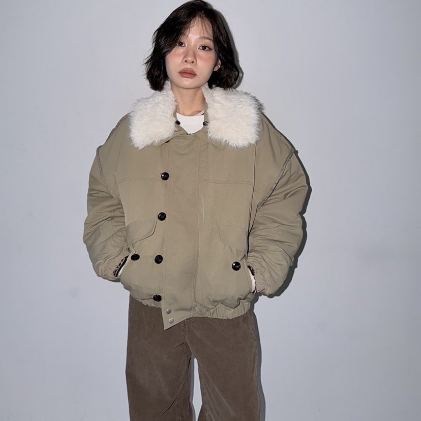 KARE/WEREPIECE洋气毛绒翻领派克