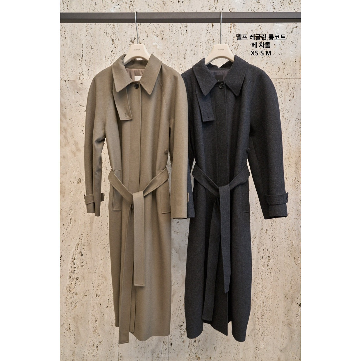 闪闪家韩国代购羊毛风衣