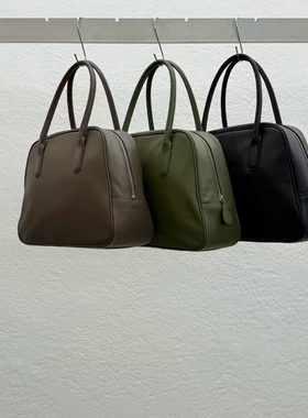 闪闪家 韩国东大门代购STATEMENT时髦复古牛皮手提包包