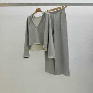 现货打折 闪闪家 韩国东大门代购STATEMENT纯棉加绒卫衣卫裤套装