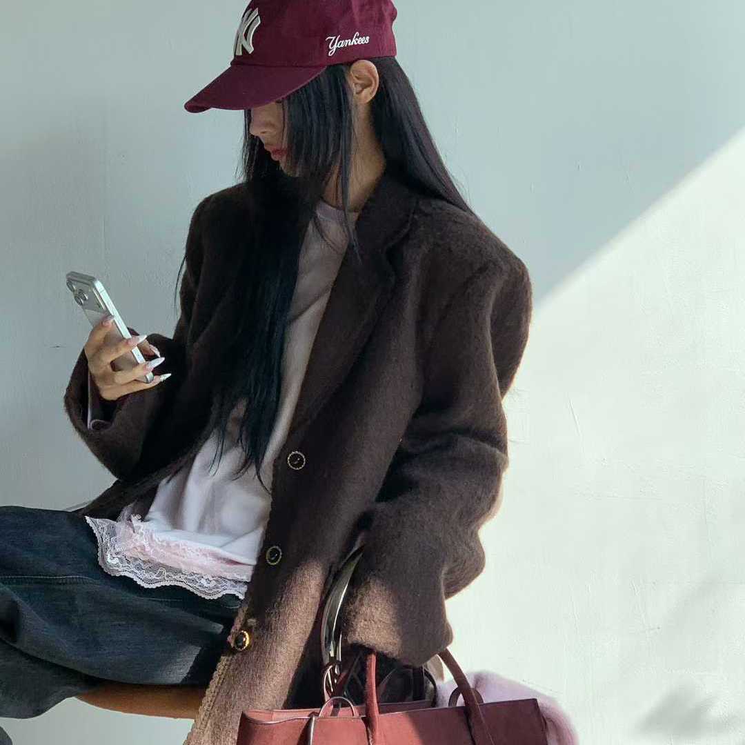 TARABYMOTION羊毛呢学院风秋冬