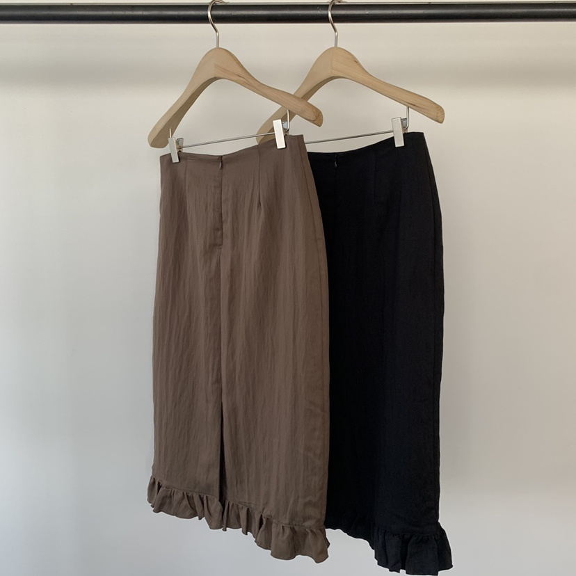 UNDERSON荷叶边甜美休闲半裙