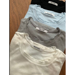 BETTER天丝薄透花边长袖 韩国东大门代购 闪闪家 现货