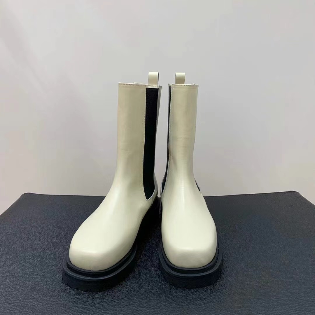 韩国STATEMENT时髦牛皮短靴