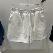 韩国东大门代购 LOW MOMENT松紧头舒适百搭卫裤 闪闪家 短裤