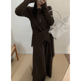 韩国东大门代购 7大衣内搭针织套装 TWENTY SEVEN24 FOUR 闪闪家