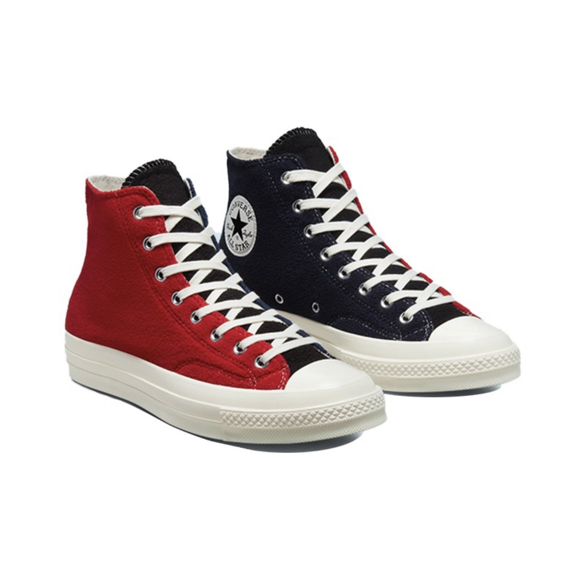 converse匡威1970s男女情侣拼色摇粒绒鸳鸯鞋休闲帆布鞋172267c