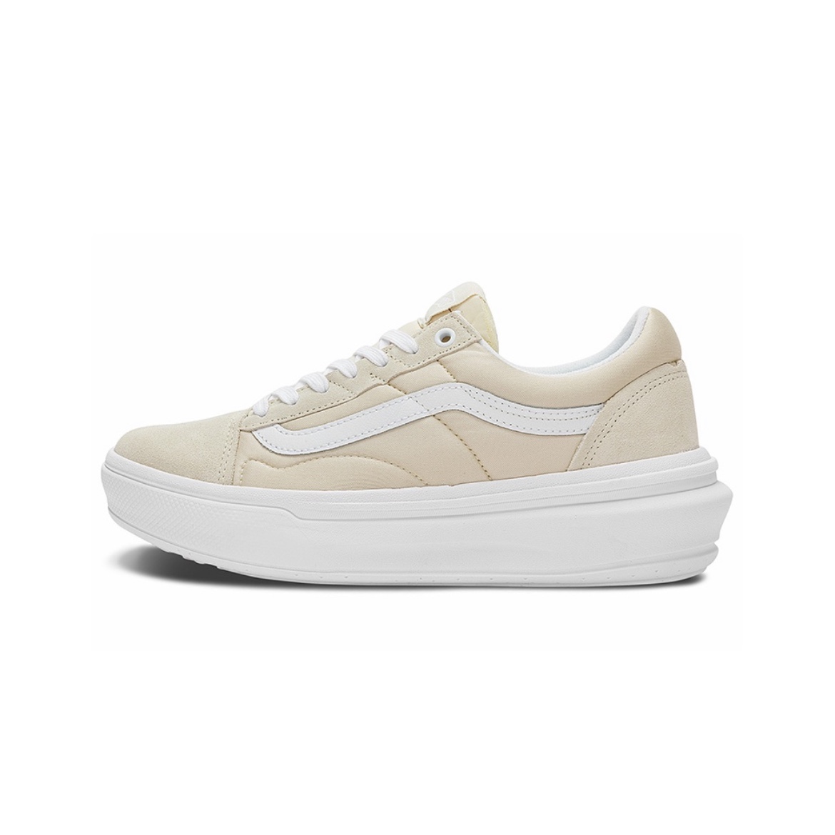 VANS Old Skool Overt CC厚底米白色防滑耐磨低帮板鞋VN0A7Q5E1NF