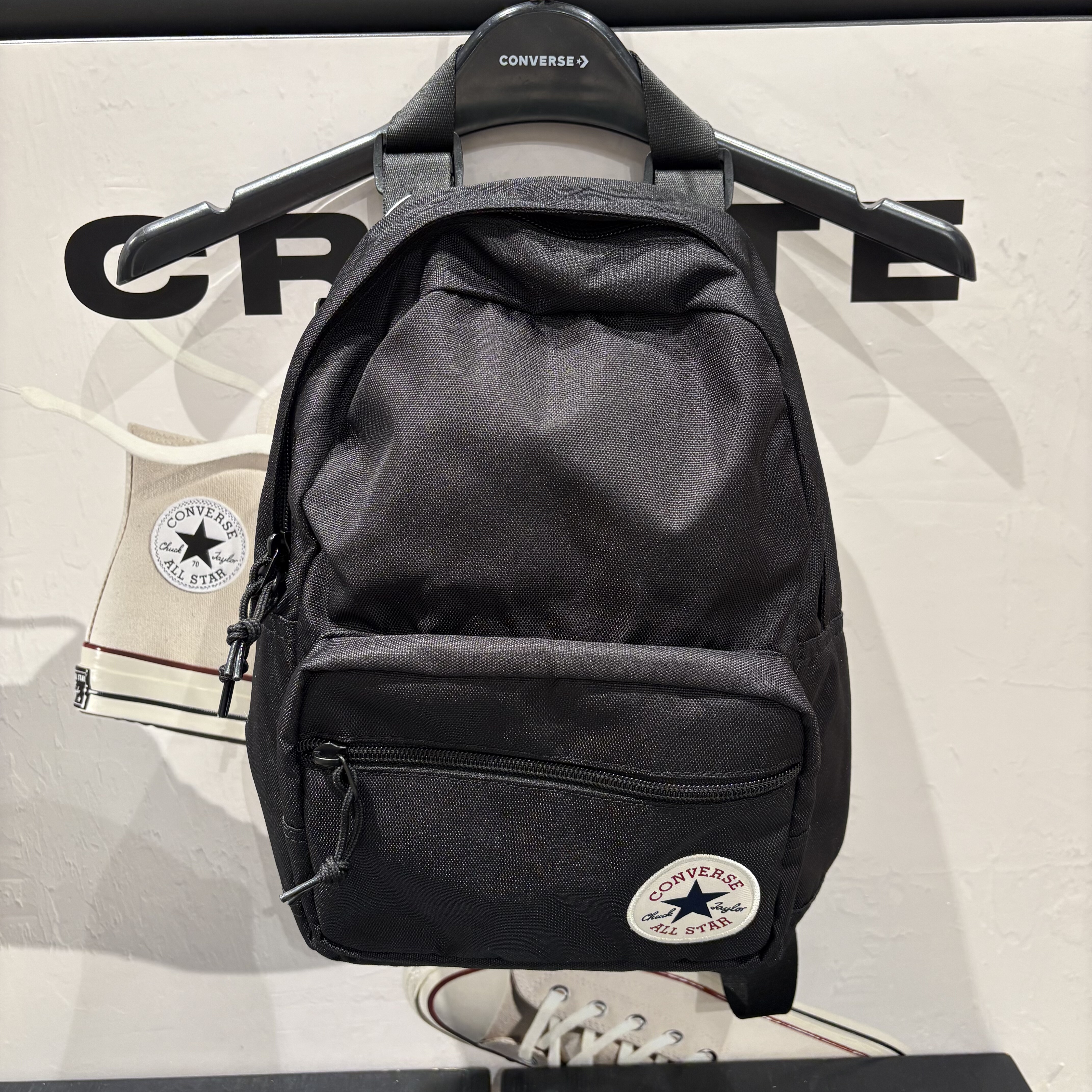 正品converse匡威 mini迷你黑色帆布双肩包挎包拎包10020538-A01