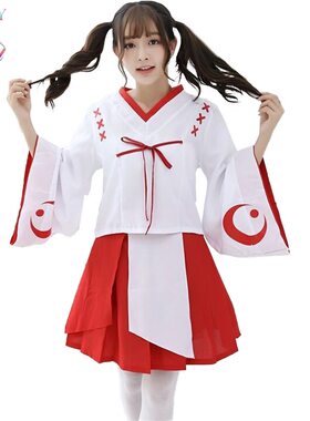 2026出口日本女仆动漫 和服 桔梗连衣裙成人女装cosplay极乐净土