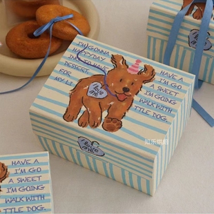 25个儿童节蛋糕店打包外卖烘焙纸甜品蛋糕贝果包装 盒 礼盒礼物包装