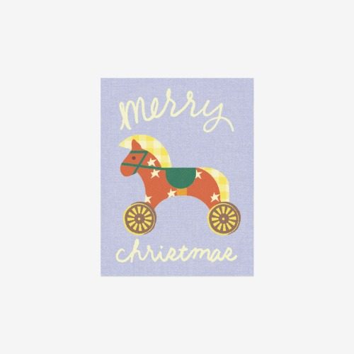 圣诞木马贴纸封口贴装饰