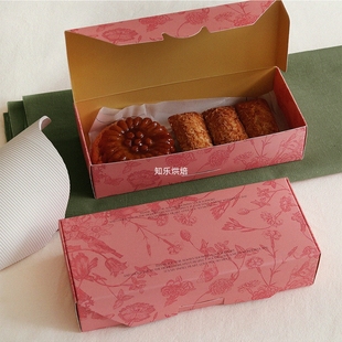 25个复古风高级感烘焙店打包创意纸盒糖果曲奇饼马卡龙礼盒包装