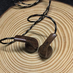 轮声芸香YE365实木有线耳机耳塞式平头塞高音质mp3手机通用半入耳