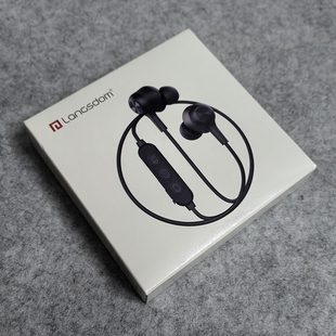 兰士顿L17B无线蓝牙耳机挂脖式 入耳运动磁吸重低音高清通话耳塞跑