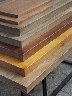 老松木原木吧台板台面餐桌面工作台窗写字台板实木大木板隔板定制
