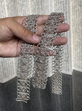 〓店长推荐〓纯手工打造老银少数民族白族银腰带 老银腰带 银腰饰