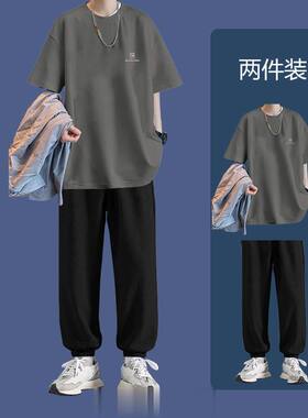 夏季潮流时尚套装男韩版i