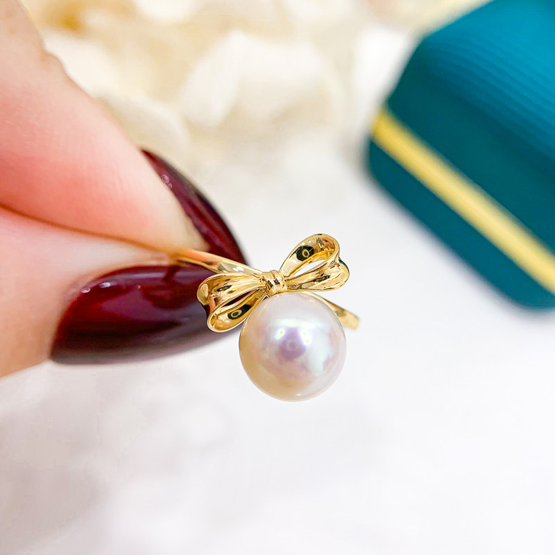 diy珍珠女款戒指空托