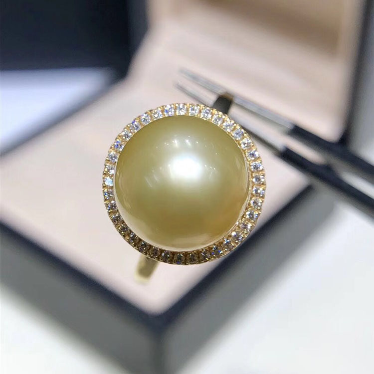 diy珍珠女款戒指空托