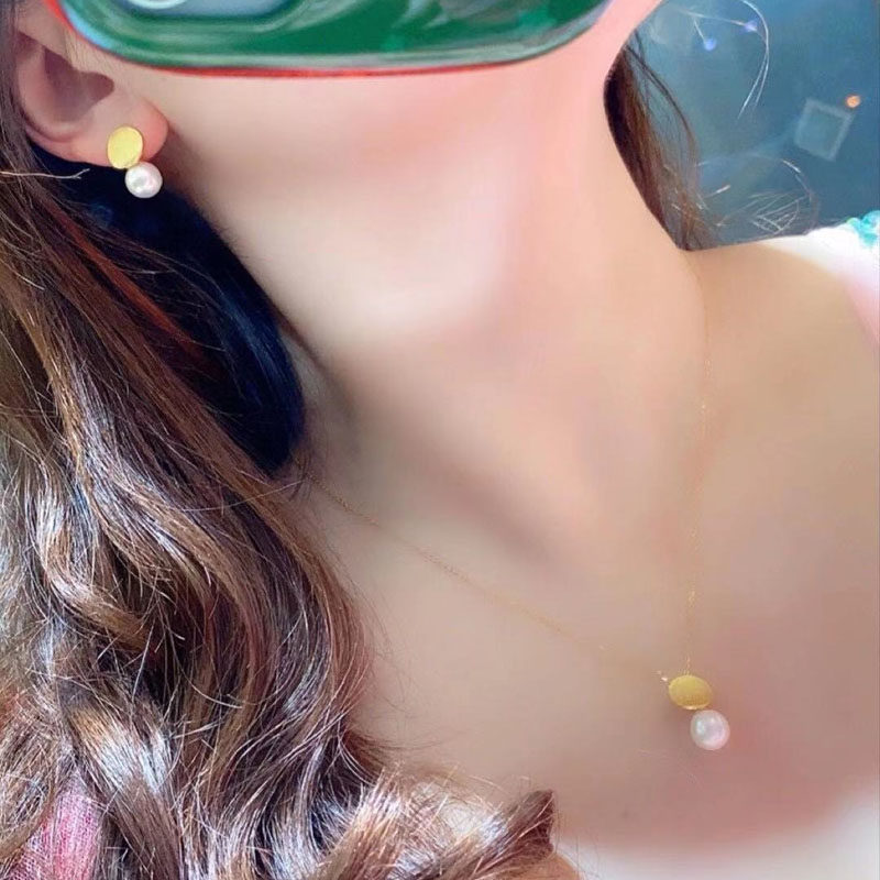 DIY珍珠配件 S925纯银饰品套装空托 吊坠耳钉戒指托配8-12mm圆珠