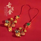 中国风手机挂链招财平安高级感新年挂绳本命年吞金兽钥匙扣女挂饰