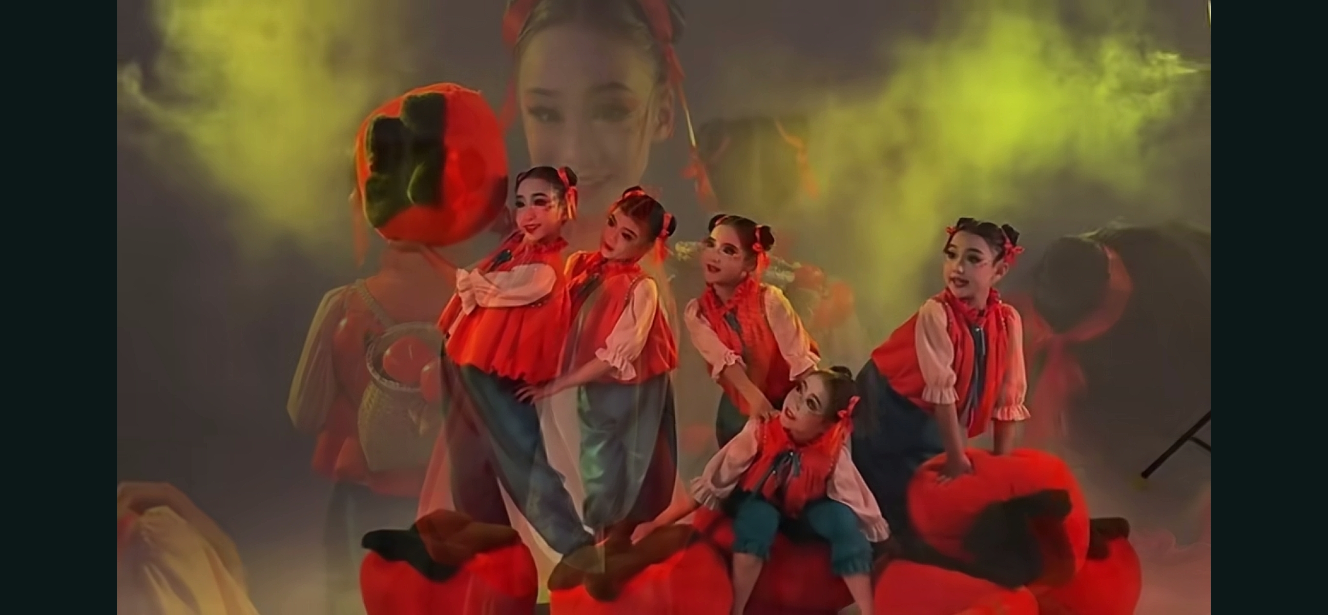 柿柿如意舞蹈服柿子演出服柿子表演服柿子道具柿子年会表演舞蹈服