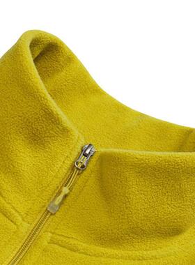 tectop探拓秋冬季男女情侣款抓绒衣时尚防风保暖立领套头卫衣外套