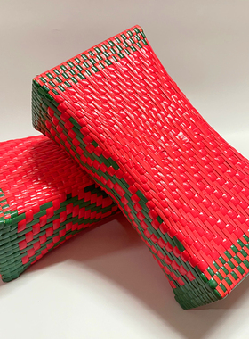 潮汕婚嫁娶婚庆用品红色电线枕头老式手工结婚婚房单人枕凉枕头