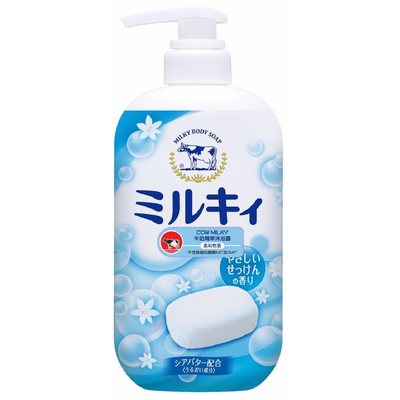 澳门代购日本Cow Milky牛奶精华沐浴露 玫瑰花香 柔和皂香550ml