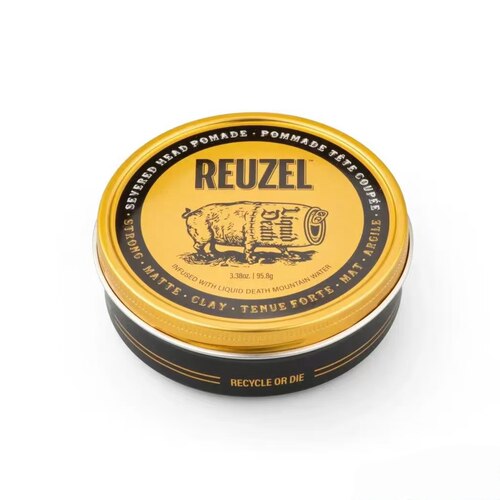 港澳代购 Reuzel猪佐水性 哑光定型发泥 发油 金猪95.8g