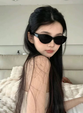 2025新款jennie同款复古猫眼墨镜女高级感显脸小防紫外线太阳眼镜
