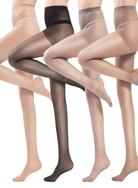 丝袜女防勾薄款春秋夏美腿打底黑肉色大码连裤袜黑丝