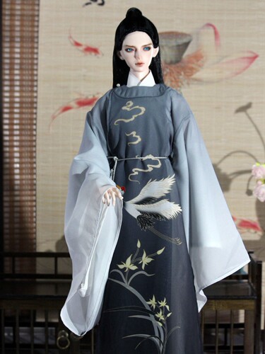 BJD古风娃衣龙魂73叔ID75圆领袍