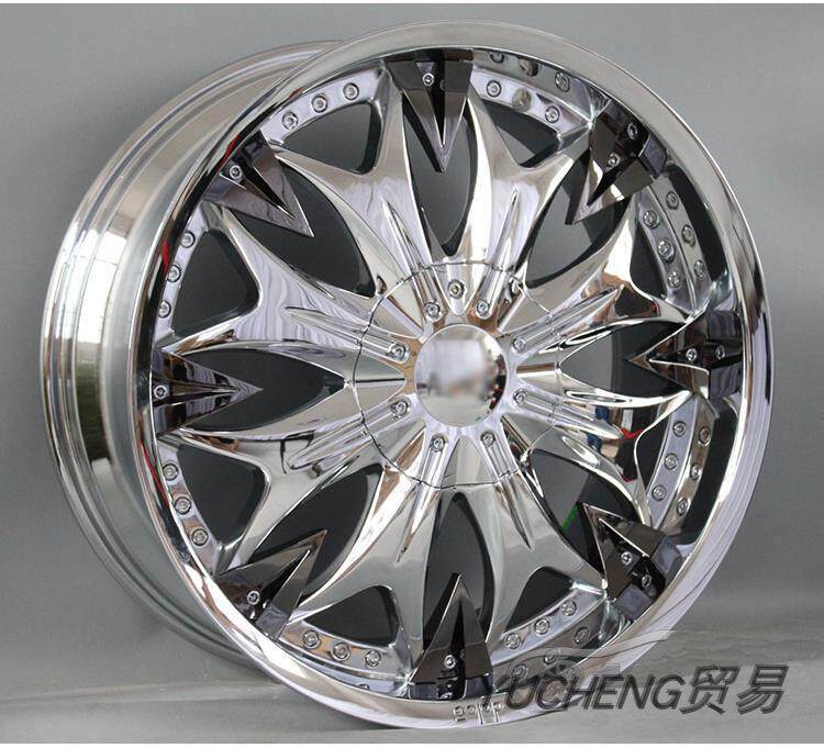 适用于 凯迪拉克SRX/XT5拋边宽边电镀改装轮毂20寸6*120钢圈