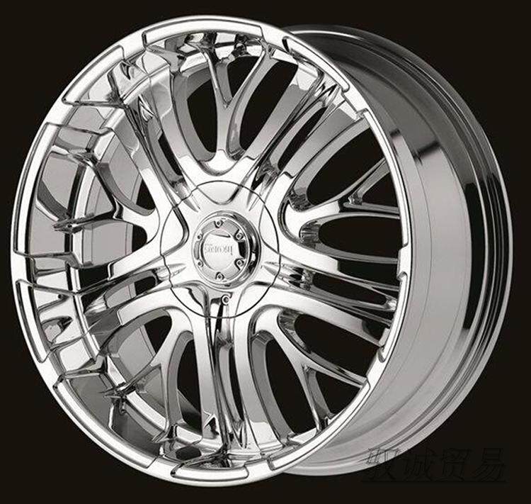 SRX/XT5改装VIP风格宽边电镀6*120轮毂20寸钢圈