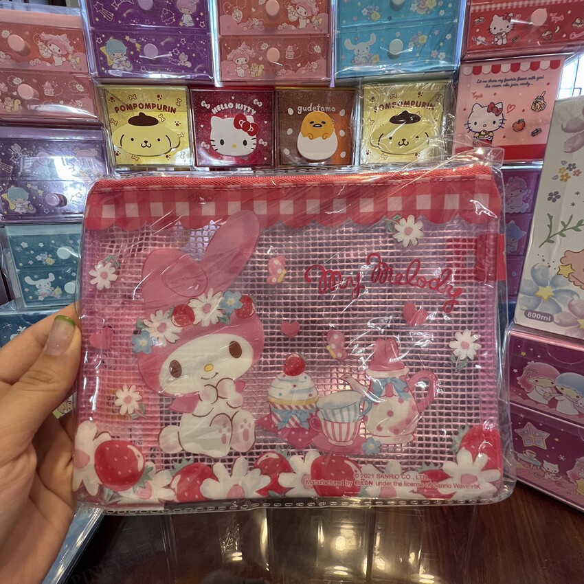 便携拉链日系PVC面網背文件袋