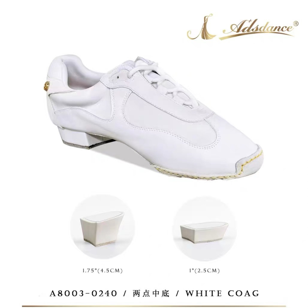 正品ADS拉丁教师鞋男女款同款摩登鞋两用真皮软底矮跟练习鞋低跟图片